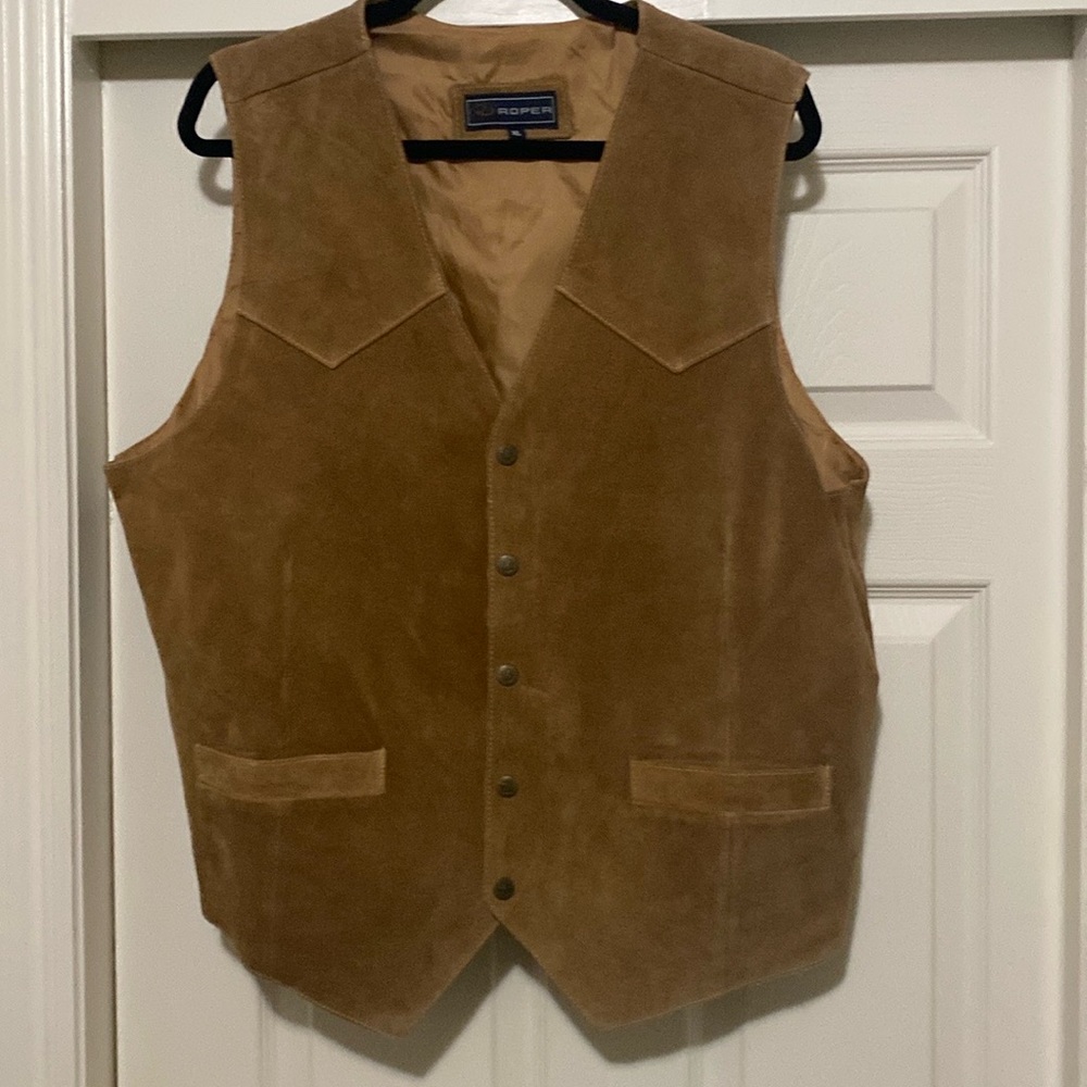 ROPER Leather Vest XL